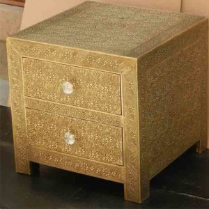 Embossed Bedside Table