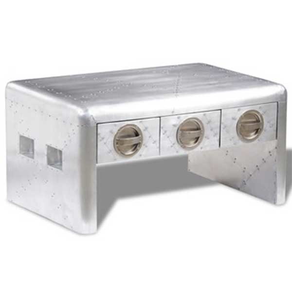 Aviator Coffee Table 3 Drawers