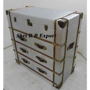 Aviator Trunk Chest Of Drawer