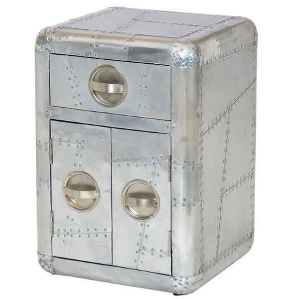 Aviator Bedside One Drawer and Two Door