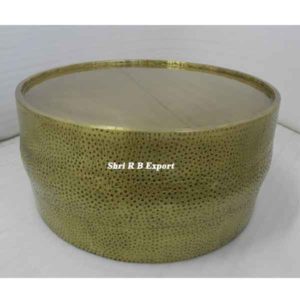 Brass Hammered Coffee Table