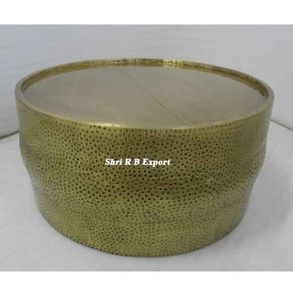 Brass Hammered Coffee Table