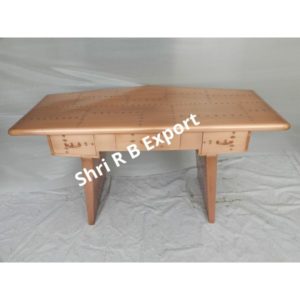 3 Drawer Copper Aviator Desk