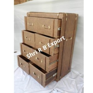 Leather 4 Drawer Trunk box